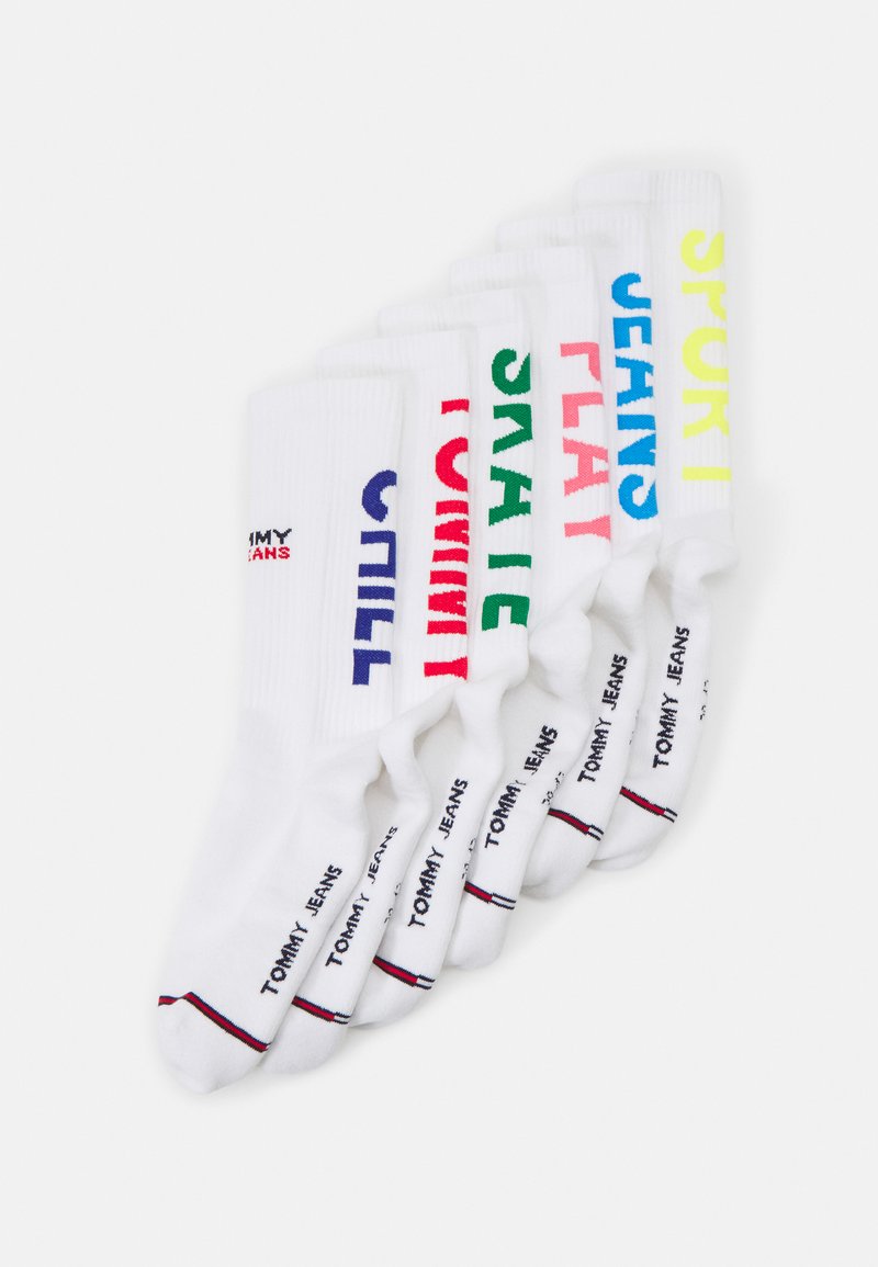 Lot De 5 Chaussettes Rayures Pois Homme - 68% Coton 31% Polyamide
