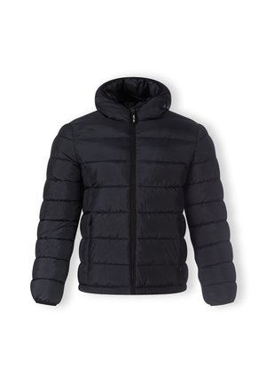 HOODED MIDWEIGHT PUFFER - Talvejope - black
