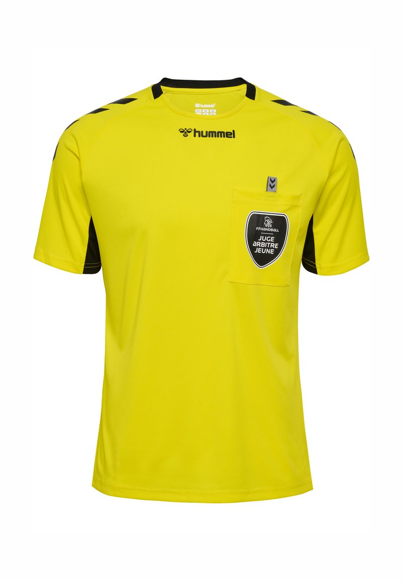 Hummel REFEREE YOUTH - T-shirt med print - blazing yellow w o sponsor