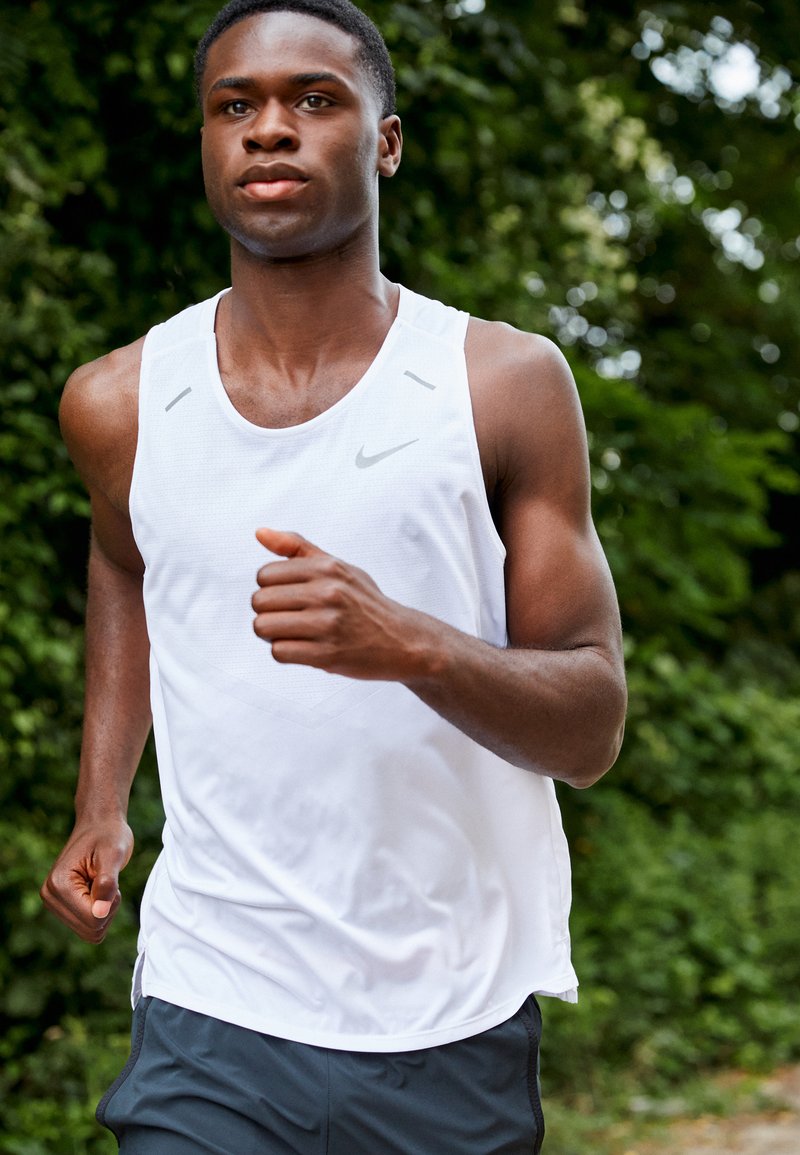 Nike Performance RISE TANK - Top - white/weiß - Zalando.ch