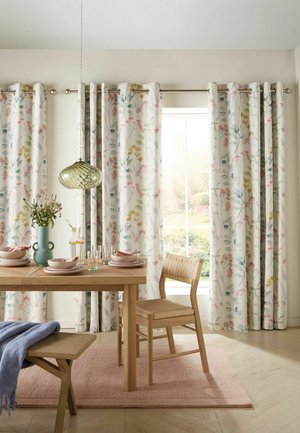 Next, REGULAR FIT - ISLA FLORAL PRINT BLACKOUT/THERMAL EYELET CURTAINS UNISEX - Forhæng - pastel multi pink