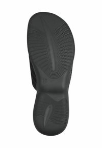 Sole di scarpa in gomma nera con un motivo testurizzato per una migliore aderenza, dotata di un tacco arrotondato e taglia della scarpa (37) contrassegnata sul fondo.