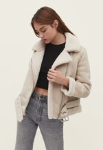 DOUBLEFACE-BIKER - Blazer - off white