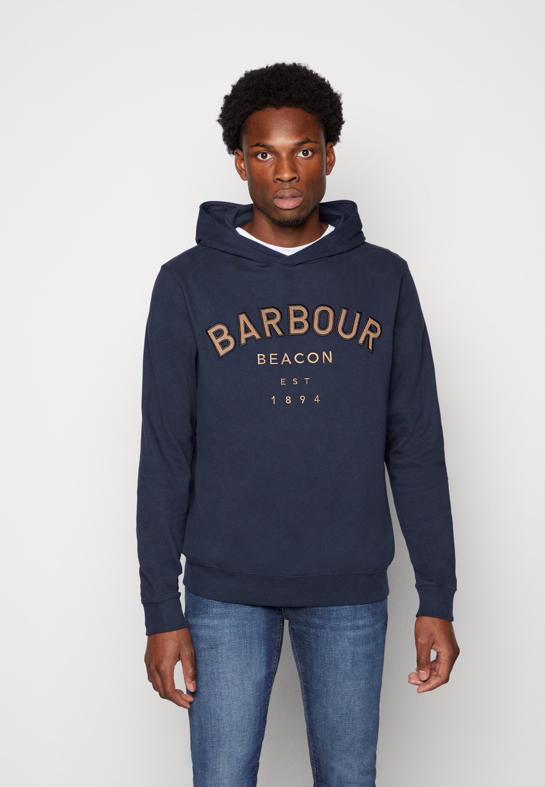 Barbour Beacon LOGO HOODIE - Sweatshirt - navy/dark blue - Zalando.co.uk