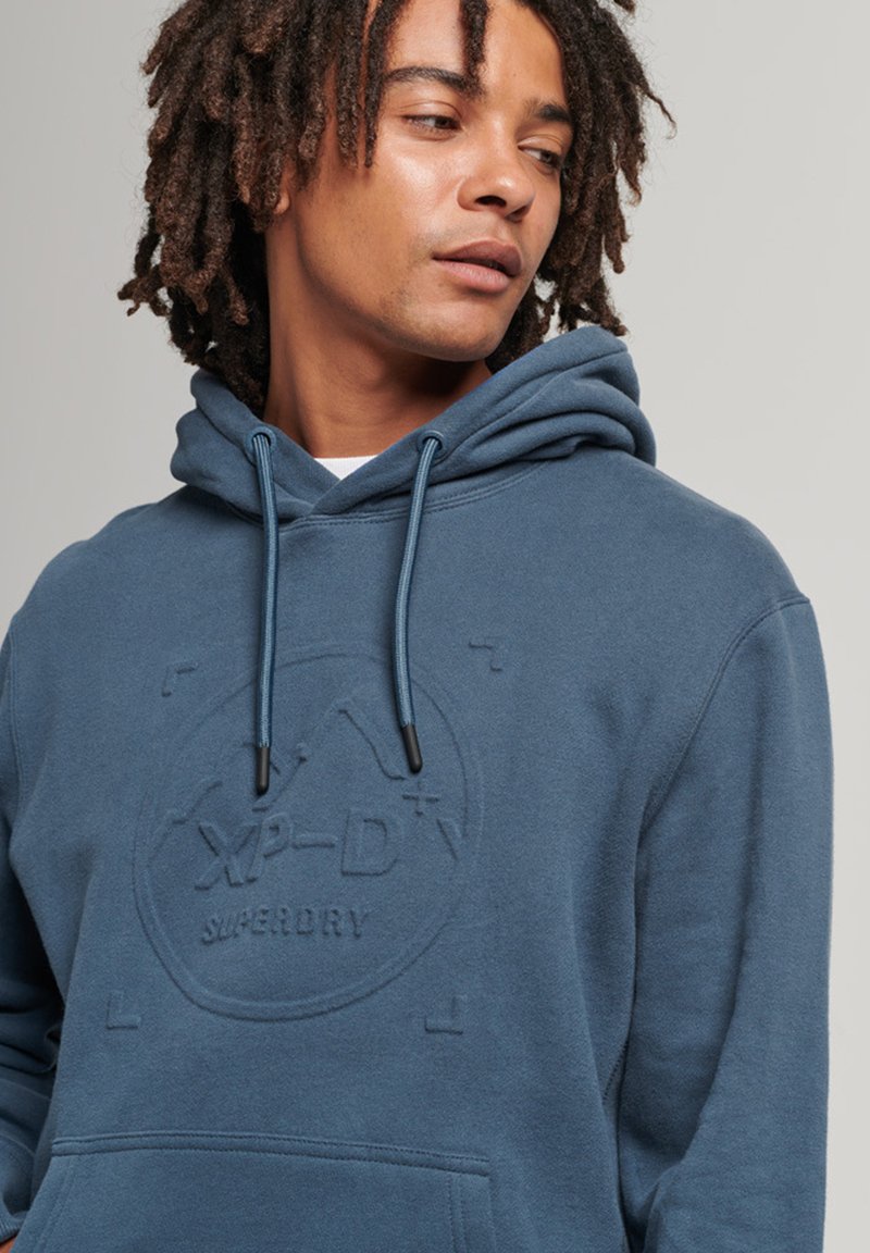 Superdry XP-D GRAPHIC - Hoodie - ensign blue/dark blue - Zalando.ie