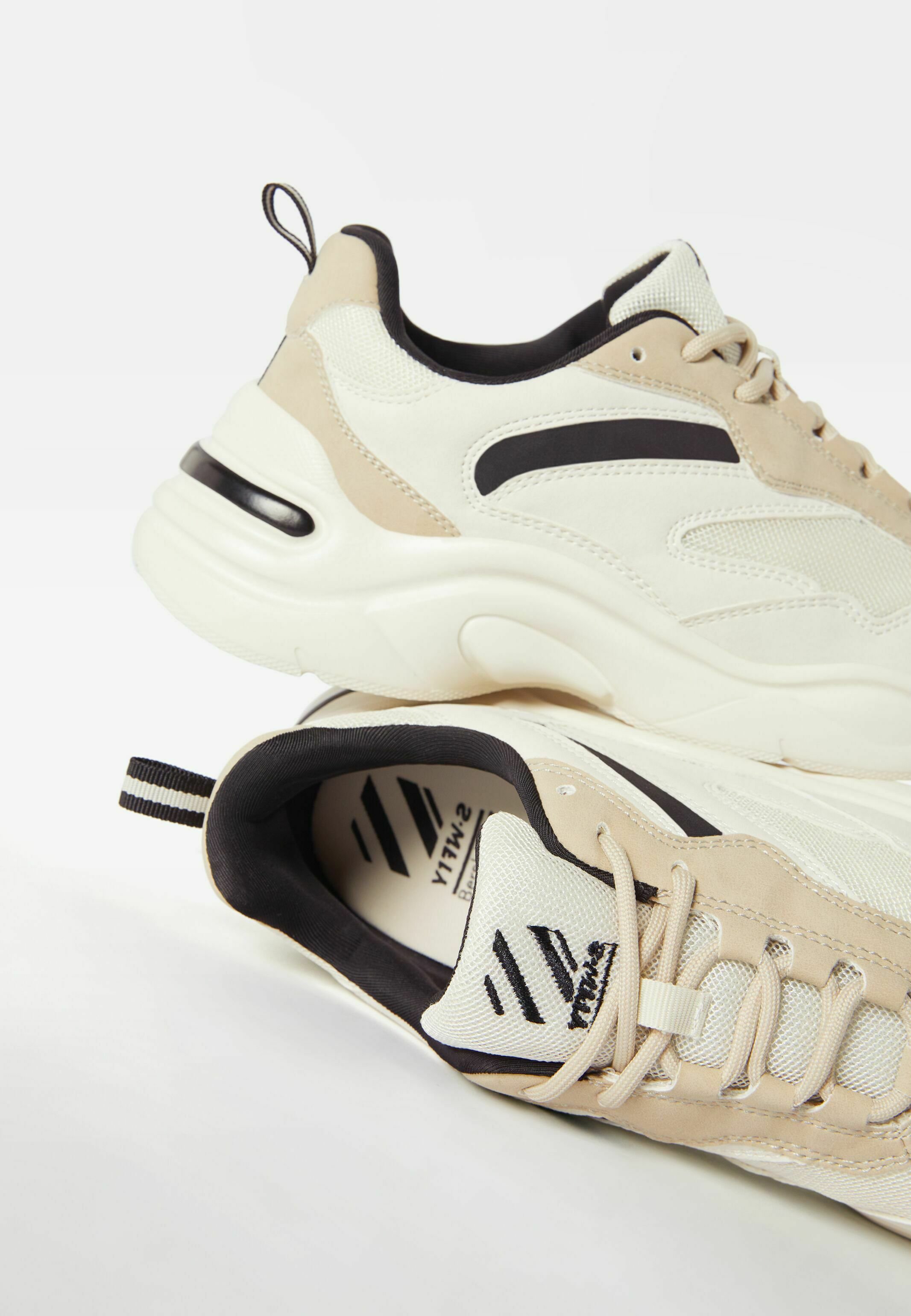 Bershka Sneakers laag - white/wit - Zalando.nl