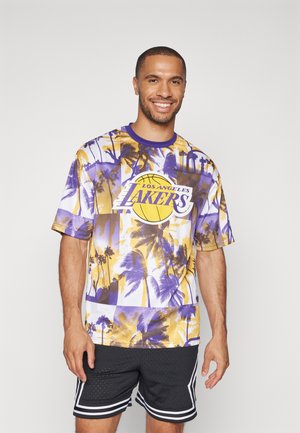 NBA LOS ANGELES LAKERS PALM TREE MESH TEE - Club wear - multi colored