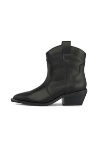 Cowboy/biker ankle boot - black