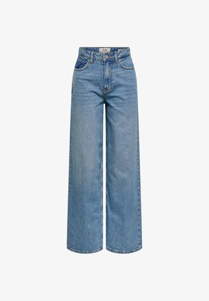 JDY Tall, WIDE-FIT JEANS JDYCARINA HIGH WAIST WIDE LEG FIT JEANS - Široké nohavice - light blue denim