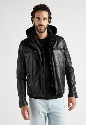 Lederjacke - black