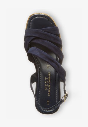 SOFT KNOT - Sandalen met sleehak - dark blue