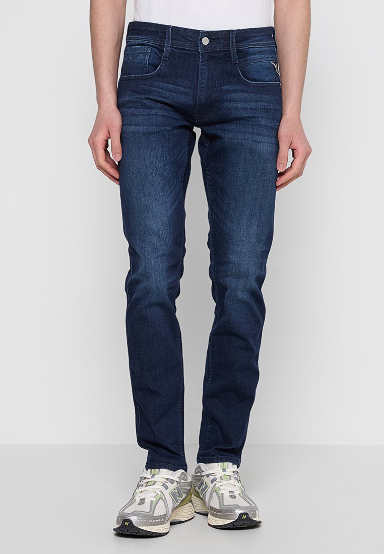 Replay Slim fit jeans donkerblauw Replay Slim fit jeans donkerblauw