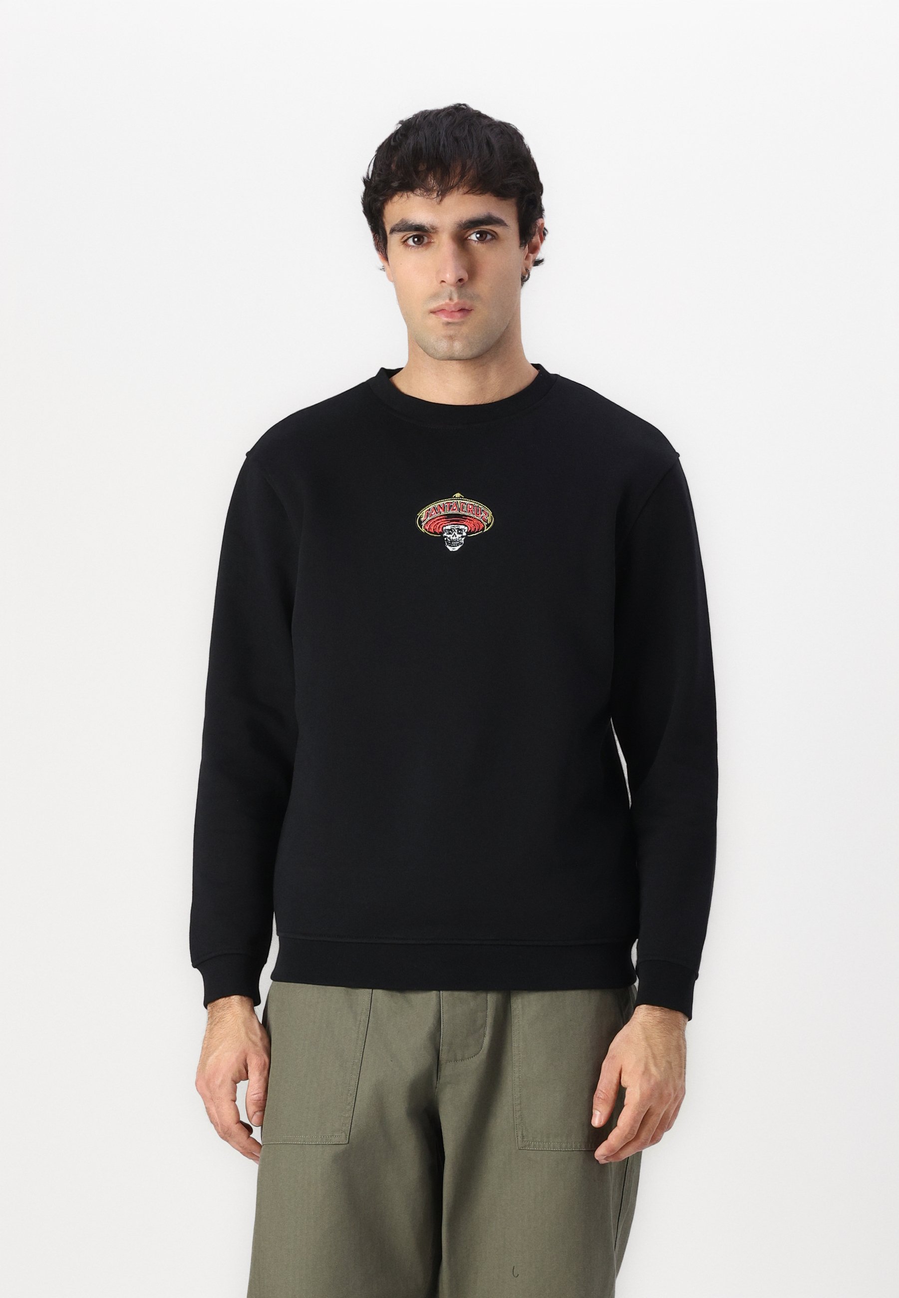 Santa Cruz GUZMAN SKULL CREW UNISEX Sweatshirt black
