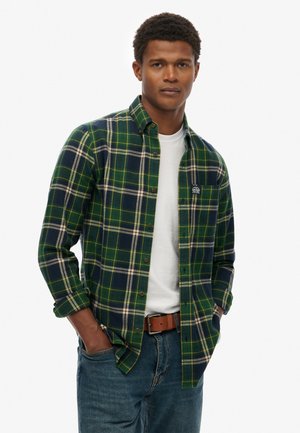 Superdry & Co LONG SLEEVE - Overhemd - peyton check navy