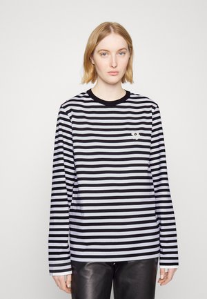 RUOTI TASARAITA UNIKKO - Long sleeved top - black/white