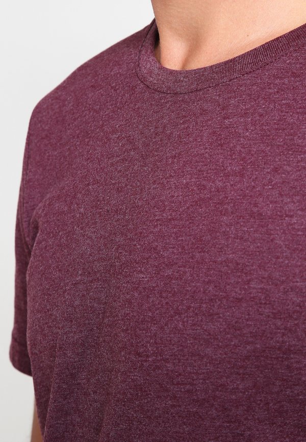 Basic T-shirt - bordeaux melange3