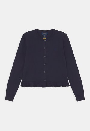 PEPLUM - Cardigan - navy