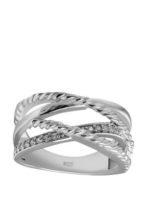 Ring - silber weiß farben