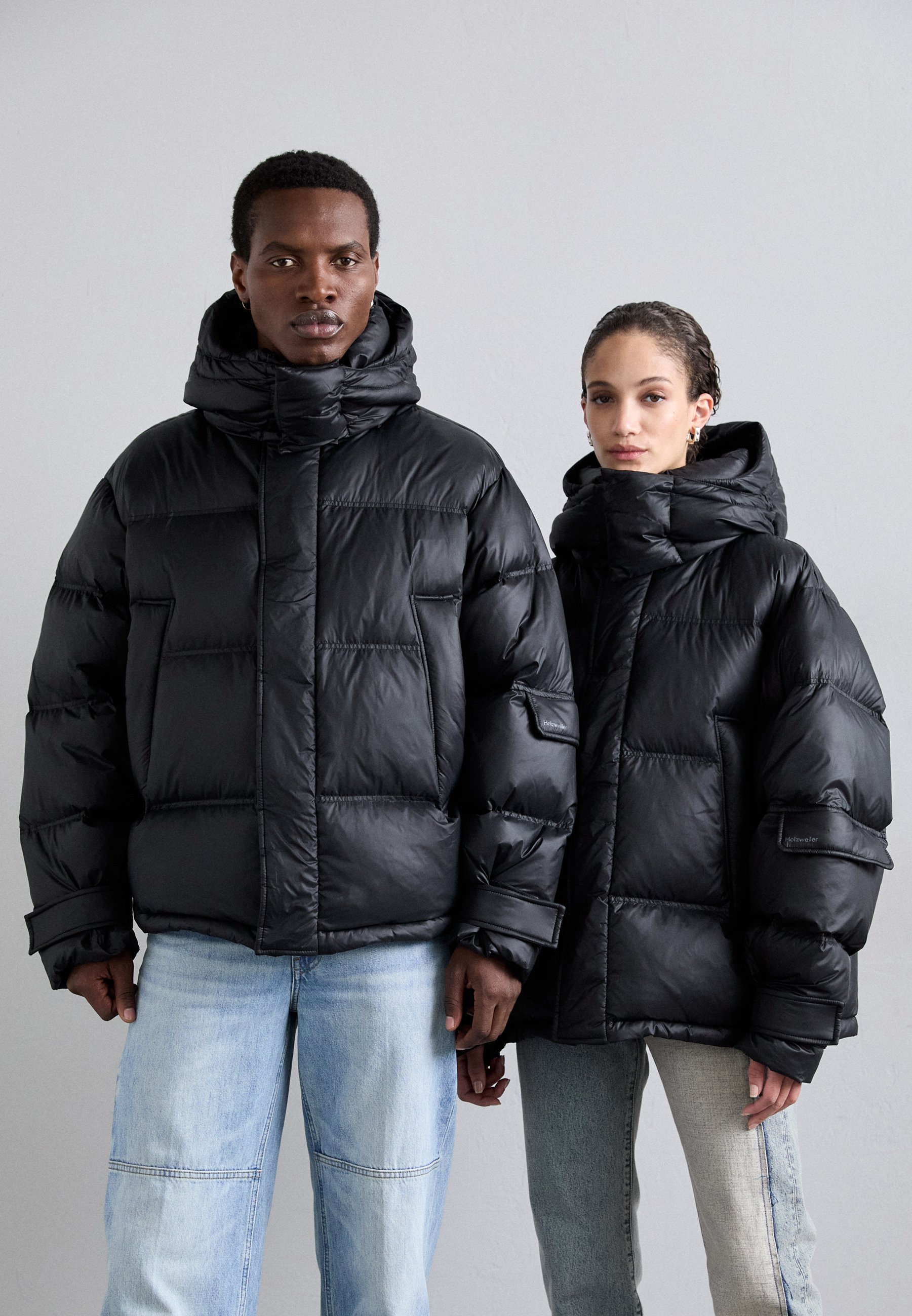 Holzweiler NARVIK SHORT JACKET UNISEX - Down jacket - black