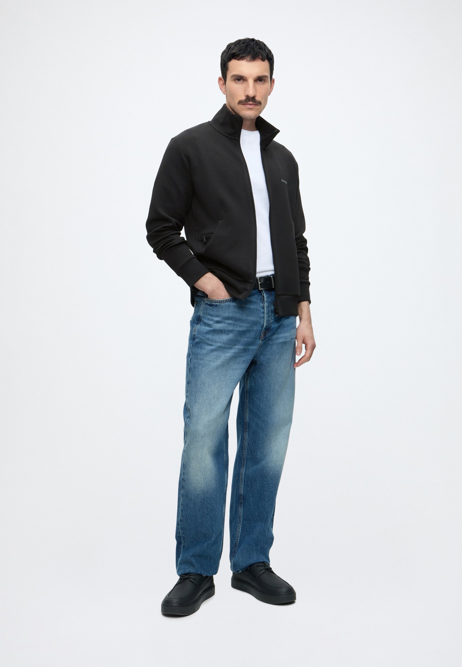 BOSS SKAZ - Zip-up sweatshirt - black - Zalando.co.uk