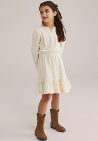 WE Fashion Abito a camicia - ecru