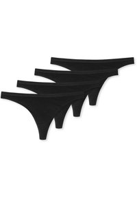 Schiesser 4-PACK SERIE - Tanga - schwarz