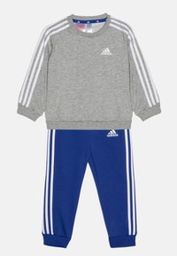 adidas Performance - ESSENTIALS 3-STRIPES KIDS - Tracksuit - medium grey/heather white Thumbnail Image 1