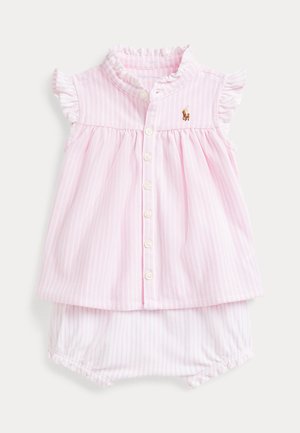 STRIPED KNIT OXFORD TOP & BLOOMER SET 0-2Y - Camicia - carmel pink