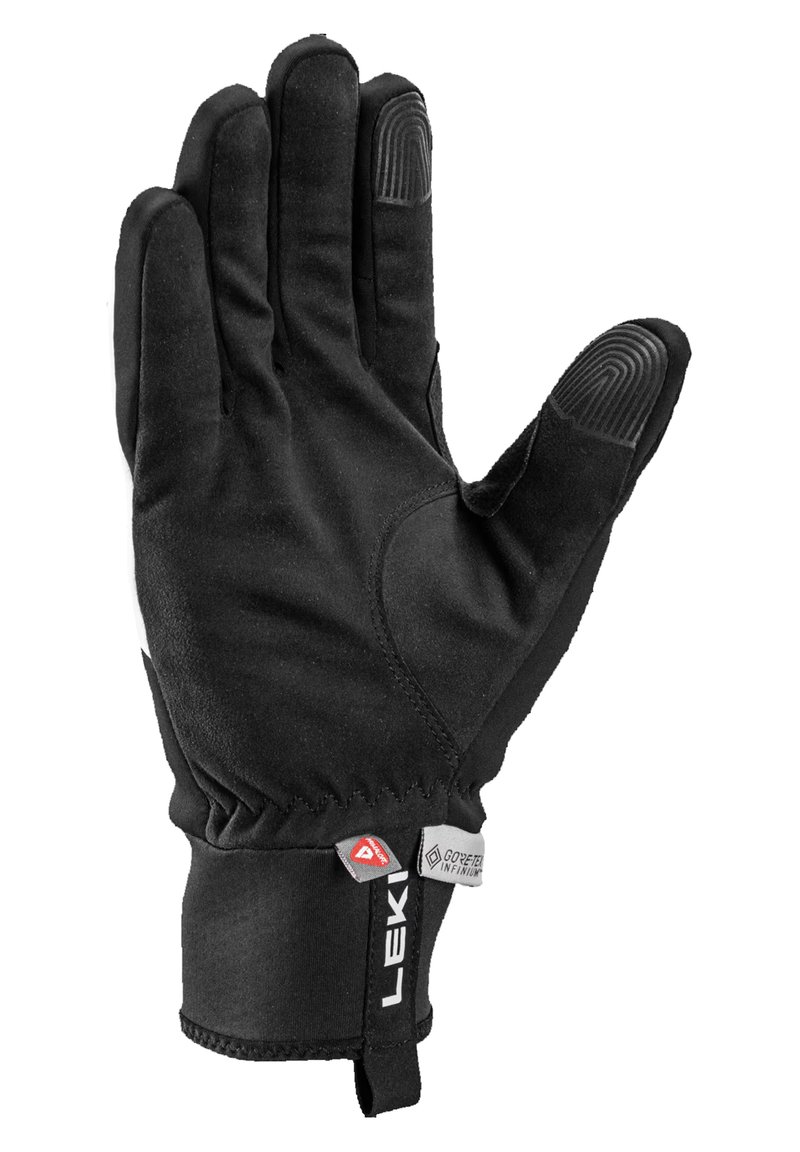 Leki LEKI DAMEN PRC PREMIUM THERMO PLUS HANDSCHUHE LANGLAUF 655912302  SCHWARZ WEISS UNISEX - Fingerhandschuh - black-white/schwarz - Zalando