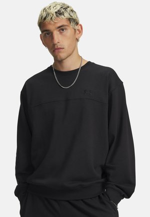 LONG-SLEEVES UA RIVAL LW CREW - Sweatshirt - black
