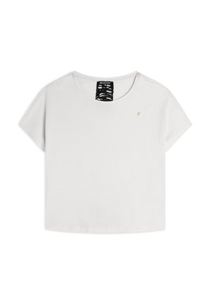 CON FANTASIA SUL RETRO - T-shirt con stampa - white sand zebra animalier