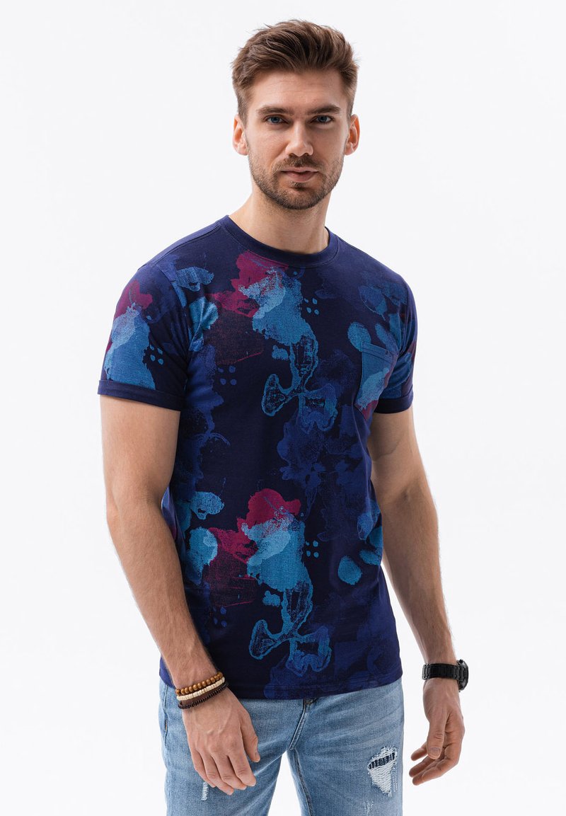Ombre Camiseta estampada - dark blue
