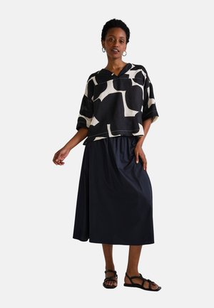 Monoprix UNIE TAILLE SMOCKÉE  - Jupe trapèze - noir