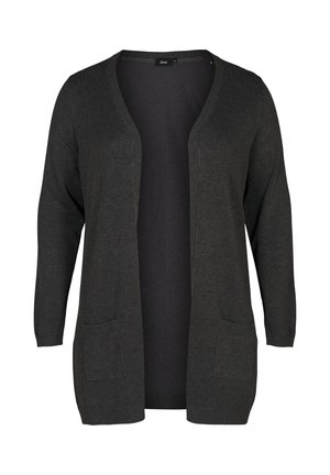Zizzi LANGE - Kardigán - dark grey melange