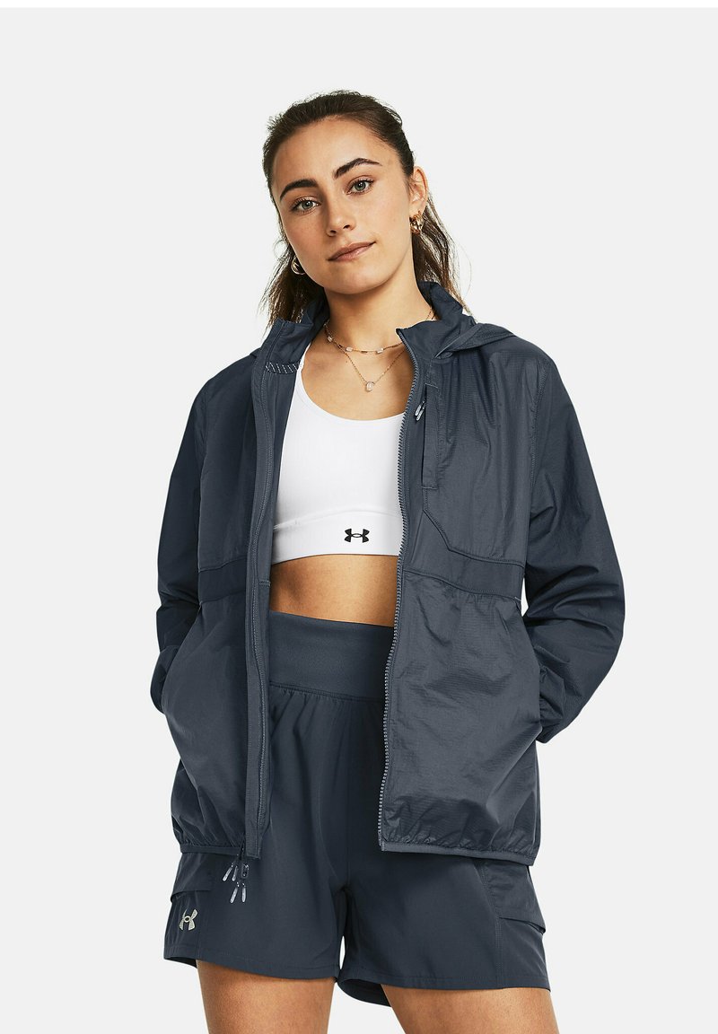 Under Armour - LAUNCH TRAIL - Běžecká bunda - downpour gray, Zvětšit