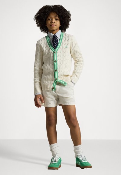Polo Ralph Lauren COTTON CRICKET CARDIGAN - Kardigán - cricket cream