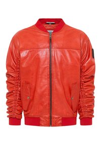 Carlo Colucci COLLEGE MIT UNIQUE BADGE DESIATO Lederjacke rot