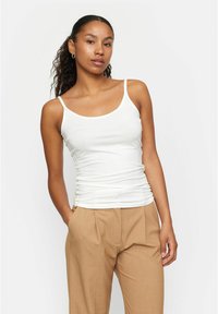 SRLINSEY STRAP TOP - Linne - snow white