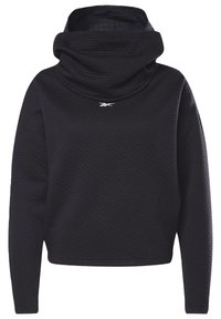 Reebok Felpa con cappuccio - black