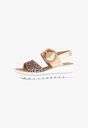 Gabor, Platform sandals - beige