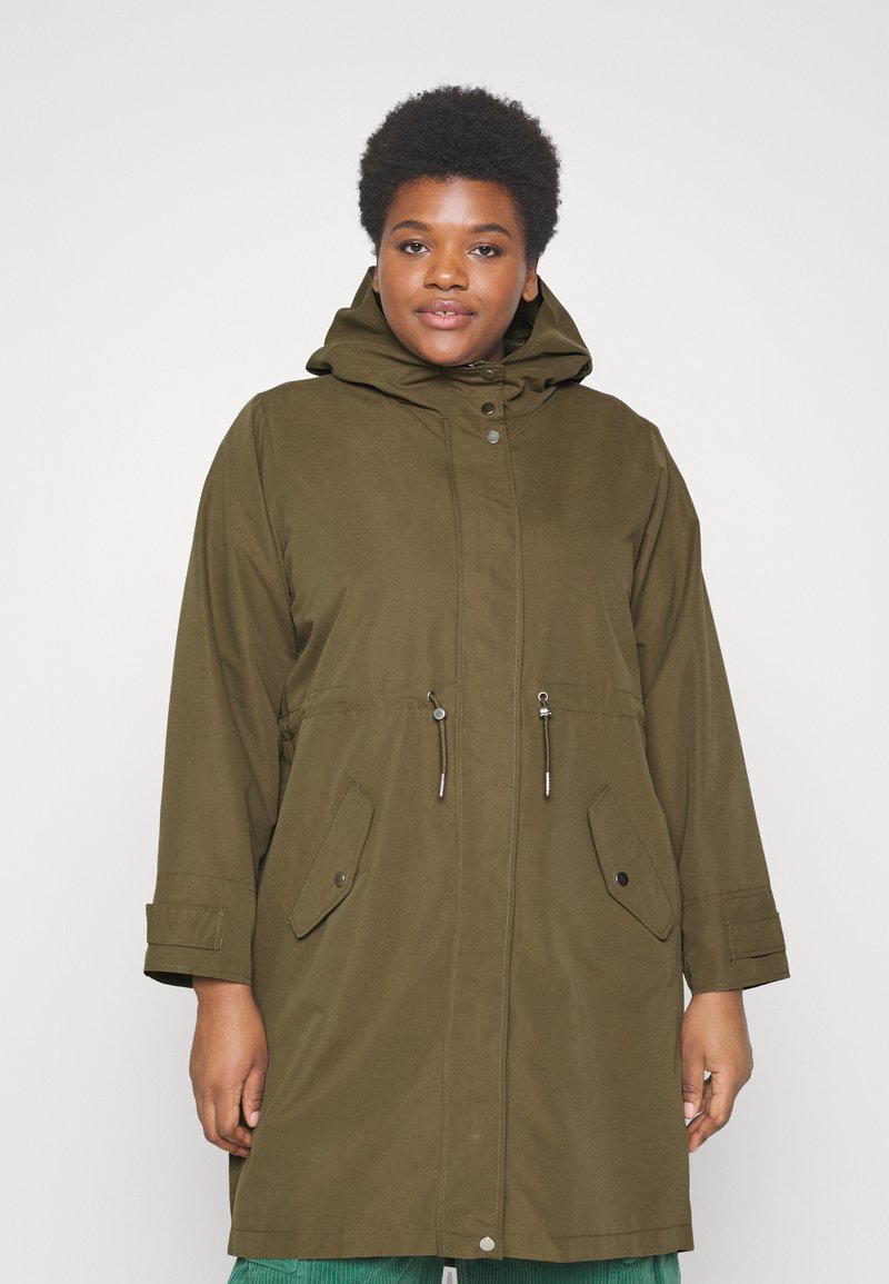 Vero Moda Curve VMCALMA COAT - Abrigo De Invierno - Black/negro