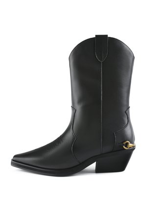 Bottines de cowboy / motard - black