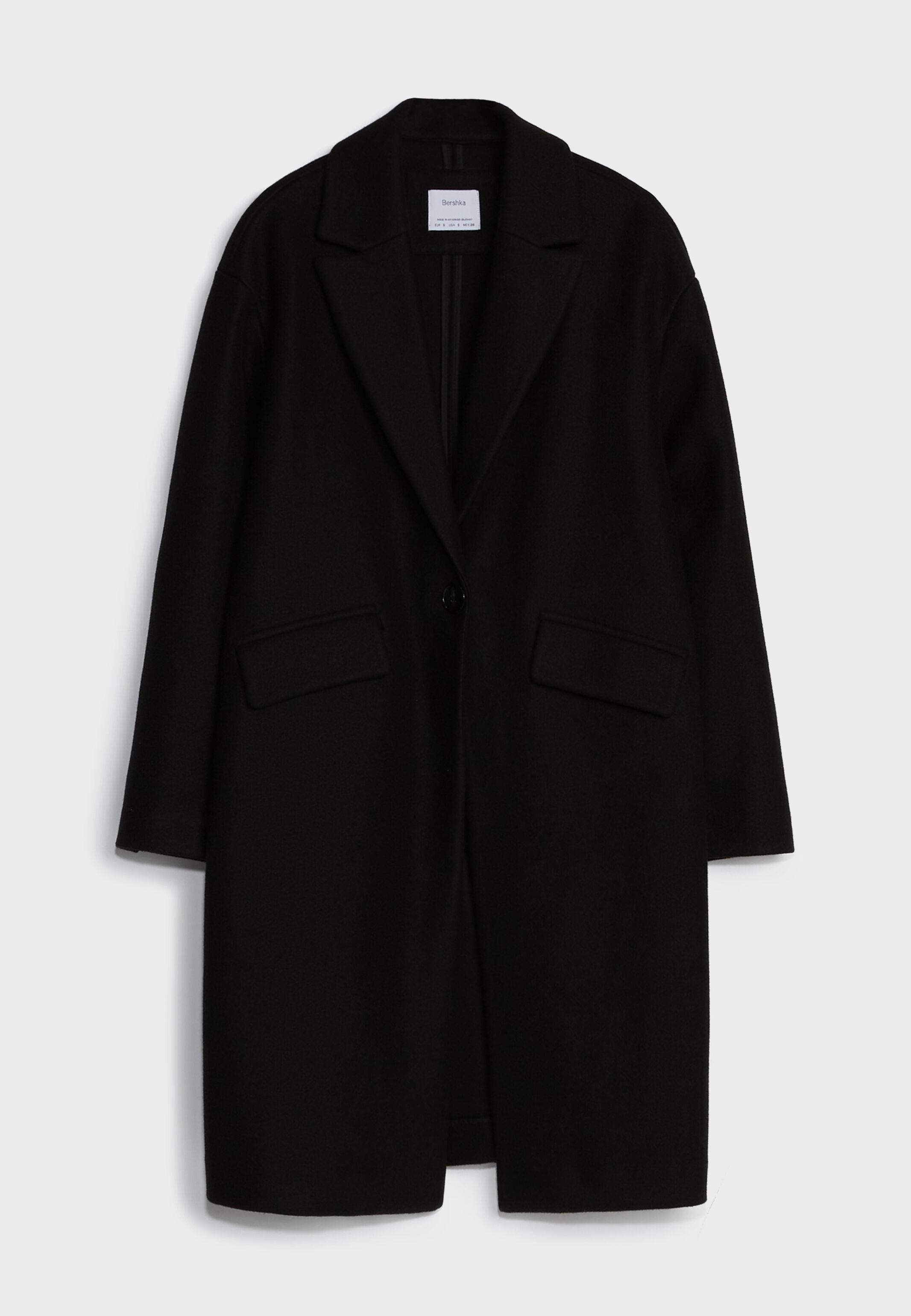 Bershka Cappotto classico - black/nero - Zalando.it