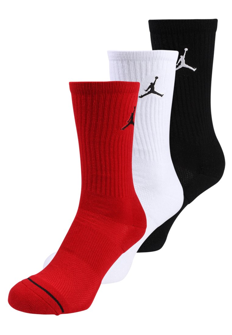 Cúal seda Secreto Jordan JUMPMAN CREW 3 PACK - Calcetines de deporte - black/white/gym  red/negro - Zalando.es