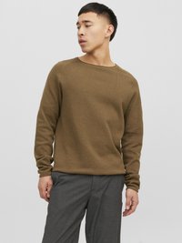 Jack & Jones - JJEHILL CREW NECK NOOS - Jumper - otter Thumbnail Image 1