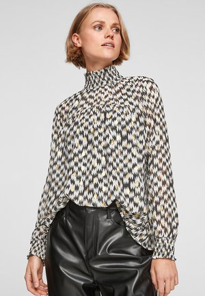 MIT GLITZER-DETAILS - Blouse - black aop