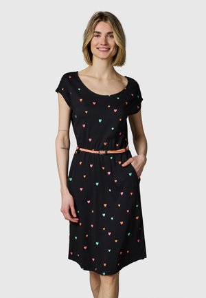 Ragwear SOMMERKLEID LILITHE HEARTS YOUMODO - Jurk - black