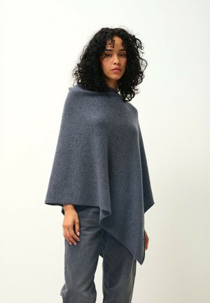 MERYL - Poncho - mottled anthracite