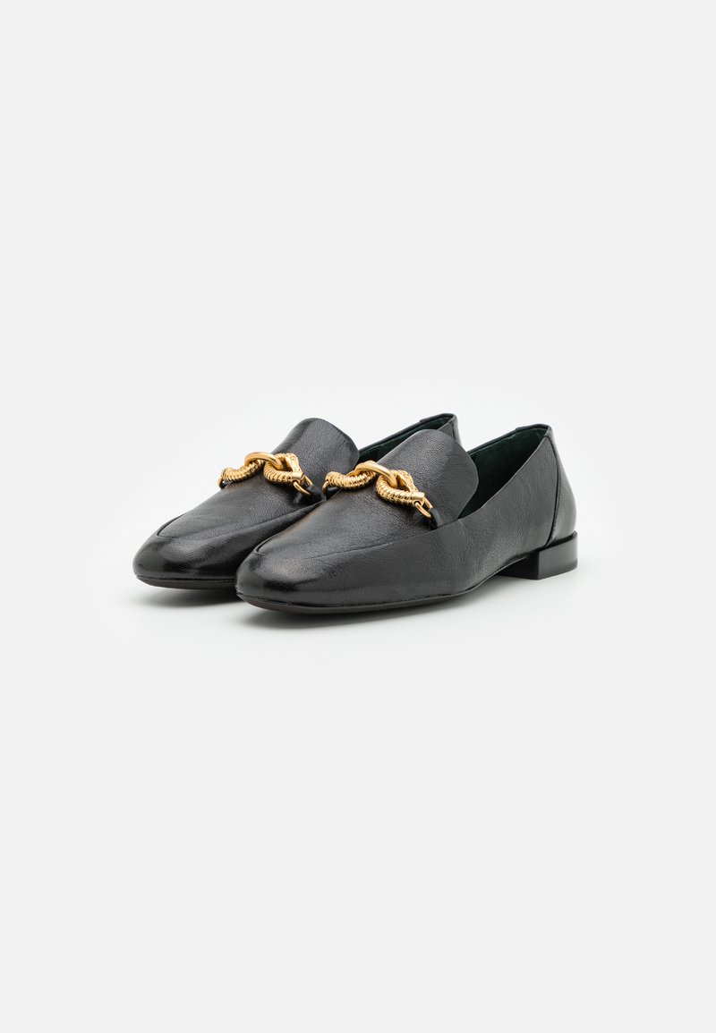 Tory Burch Black and Gold Loafers Slip-On Tory Burch | Shoes | Tory Burch Jolie Black Leather Gold  main image 4