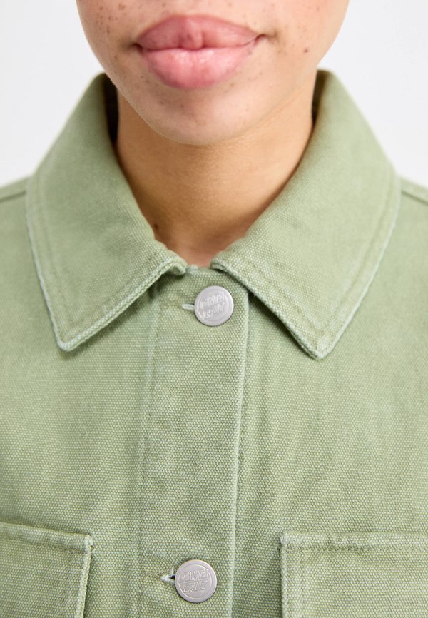 KEY JACKET - Denim jacket - pale sage wash4